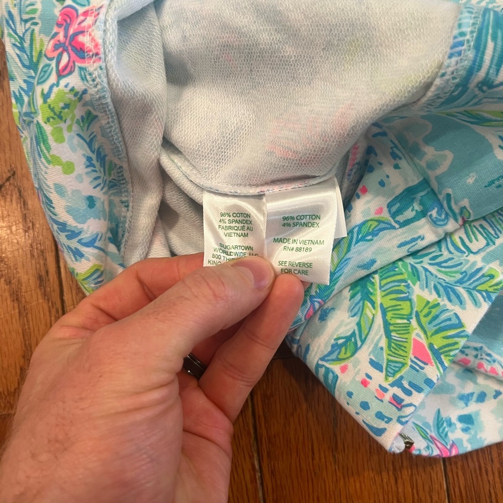 Lilly Pulitzer Popover Jacket Medium M Florida Beach Scenes Full Zip French - Picture 7 of 7